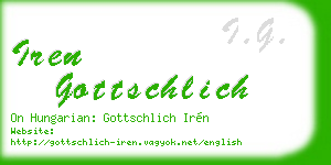 iren gottschlich business card